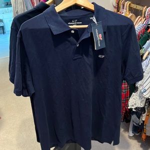NWT men’s slim fit vineyard vines navy blue polo